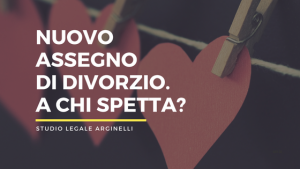 assegno di divorzio